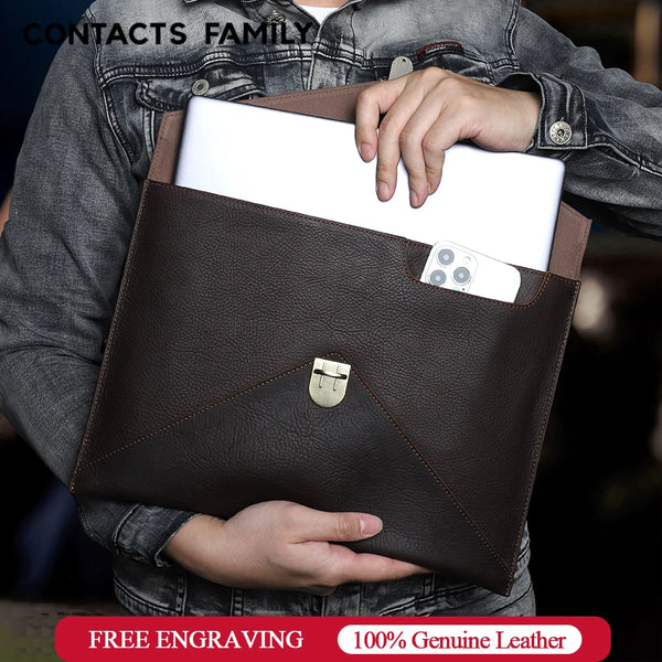 Chic Leather Laptop Sleeve